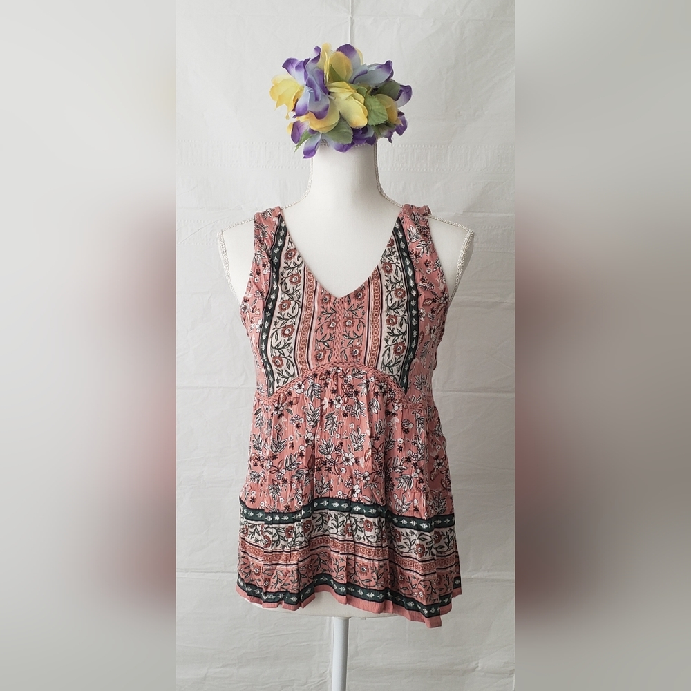 ANGIE Floral Print Tank Top